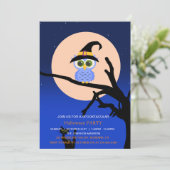 Spooktaculaire Dark Haunted House Halloween Party Kaart (Staand voorkant)