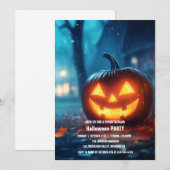 Spooktaculaire Dark Haunted House Halloween Party  Kaart (Voorkant / Achterkant)