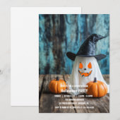 Spooktaculaire Dark Haunted House Halloween Party  Kaart (Voorkant / Achterkant)