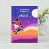 Spooktaculaire Dark Haunted House Halloween Party  Kaart (Staand voorkant)