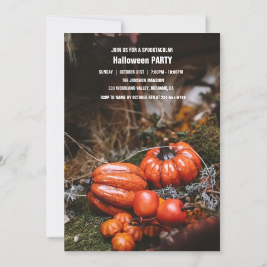 Spooktaculaire Dark Haunted House Halloween Party  Kaart (Voorkant)