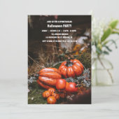 Spooktaculaire Dark Haunted House Halloween Party  Kaart (Staand voorkant)