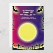 Spooktaculaire Dark Haunted House Halloween Party  Kaart (Voorkant / Achterkant)