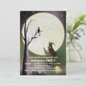 Spooktaculaire Dark Haunted House Halloween Party  Kaart (Staand voorkant)