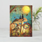 Spooktaculaire Dark Haunted House Halloween Party  Kaart (Staand voorkant)