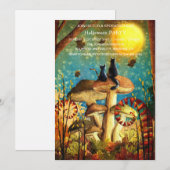 Spooktaculaire Dark Haunted House Halloween Party  Kaart (Voorkant / Achterkant)