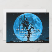 Spooktaculaire Dark Haunted House Halloween Party Kaart (Voorkant)