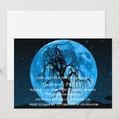 Spooktaculaire Dark Haunted House Halloween Party Kaart (Voorkant / Achterkant)