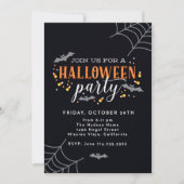 Spooktaculaire Dark Haunted House Halloween Party Kaart (Voorkant)