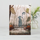 Spooktaculaire Dark Haunted House Halloween Party  Kaart (Staand voorkant)