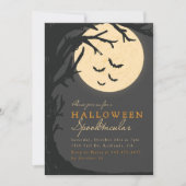 Spooktaculaire Dark House Halloween Party Kaart (Voorkant)