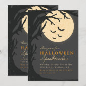 Spooktaculaire Dark House Halloween Party Kaart (Voorkant / Achterkant)