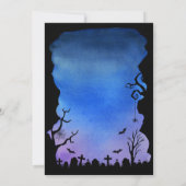 Spooktaculaire hallowedding Halloween Wedding Part Kaart (Achterkant)