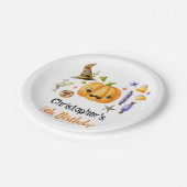 Spooktaculaire halloween Bash kinderen van Birthda Papieren Bordje (Gekanteld)