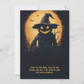 Spooktaculaire Halloween Bash-uitnodiging Kaart (Achterkant)