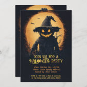 Spooktaculaire Halloween Bash-uitnodiging Kaart (Voorkant / Achterkant)