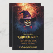 Spooktaculaire Halloween Bash-uitnodiging Kaart (Voorkant / Achterkant)