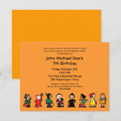 Spooktaculaire halloween Birthday Costume Party Kaart (Voorkant / Achterkant)