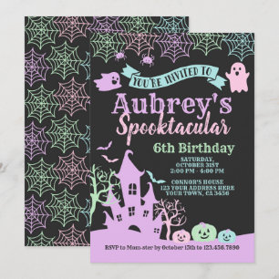 Spooktaculaire halloween Birthday Kaart