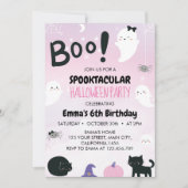 Spooktaculaire halloween Birthday Party Kaart (Voorkant)