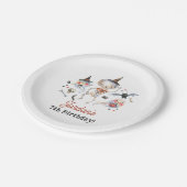 Spooktaculaire halloween Birthday Party Papieren Bordje (Gekanteld)