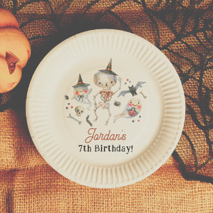 Spooktaculaire halloween Birthday Party Papieren Bordje