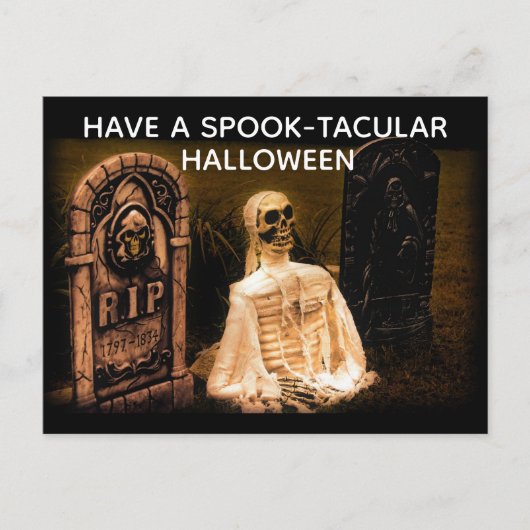 Spooktaculaire halloween briefkaart (Voorkant)