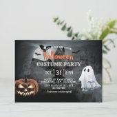 Spooktaculaire halloween Costume Party Kaart (Staand voorkant)