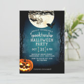 Spooktaculaire halloween Costume Party Kaart (Staand voorkant)