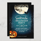 Spooktaculaire halloween Costume Party Kaart (Voorkant / Achterkant)