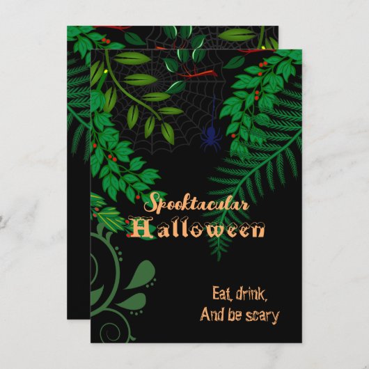 Spooktaculaire halloween Creepy Spooky Donkere avo (Voorkant / Achterkant)