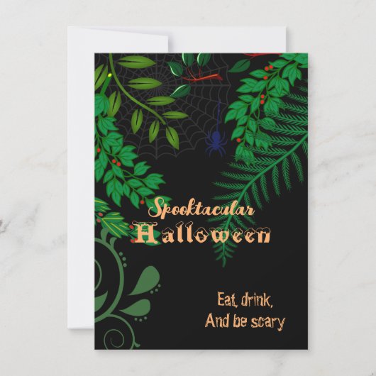 Spooktaculaire halloween Creepy Spooky Donkere avo (Voorkant)