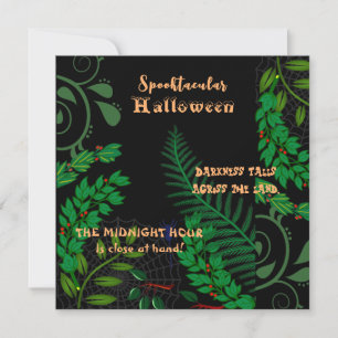 Spooktaculaire Halloween Creepy Spooky Greenery Da Kaart