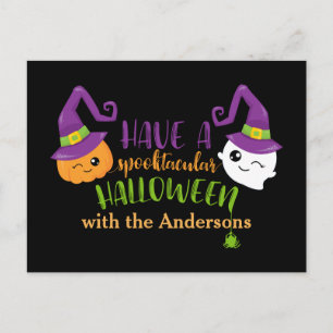 Spooktaculaire Halloween Custom Invitation Uitnodiging Briefkaart