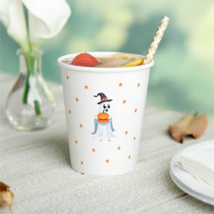 Spooktaculaire Halloween-geest Papieren Bekers