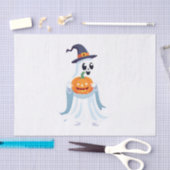 Spooktaculaire Halloween-geest Tissuepapier (Craft)