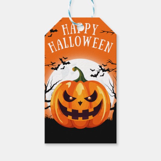 Spooktaculaire Halloween Hang Labels Cadeaulabel (Voorkant)