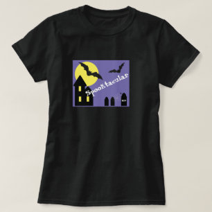 Spooktaculaire halloween House met vleermuizen T-shirt