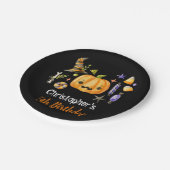 Spooktaculaire halloween kinderen Birthday Party B Papieren Bordje (Gekanteld)