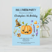 Spooktaculaire halloween kinderen van Birthday Par Kaart (Staand voorkant)