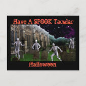 Spooktaculaire halloween met Zombies Briefkaart (Voorkant)