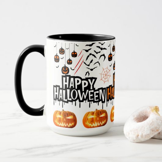 Spooktaculaire halloween mok (Met donut)