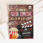Spooktaculaire Halloween Movie Night Party Kaart