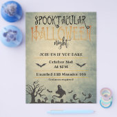 Spooktaculaire halloween nacht flyer (Enkel)