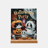 Spooktaculaire halloween-partij acryl bord (Voorkant)