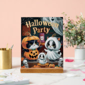 Spooktaculaire halloween-partij acryl bord (Huwelijk)