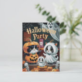 Spooktaculaire halloween-partij briefkaart (Staand voorkant)