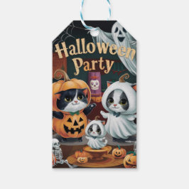 Spooktaculaire halloween-partij cadeaulabel