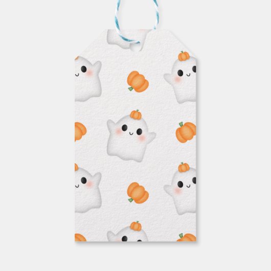 Spooktaculaire halloween-partij cadeaulabel (Achterkant)