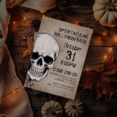 Spooktaculaire halloween-partij kaart